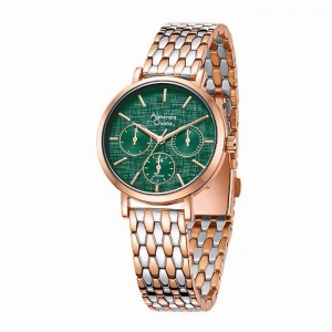 Alexandre Christie AC 2C33 Silver Rosegold Green BFBTRGN